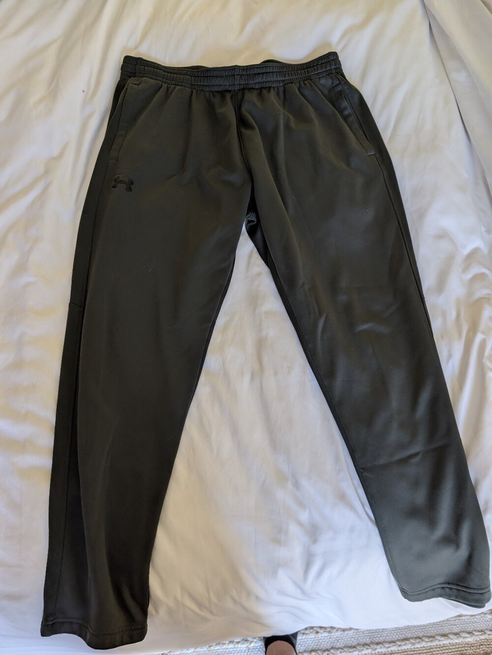 Under Armour ColdGear Men's Loose Fleece Sweatpants Size XL Olive Green
